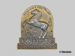 Germany, Third Reich. A 1936 German Automobile Club Westphalia District Race Commemorative Plaque, by Carl Poellath