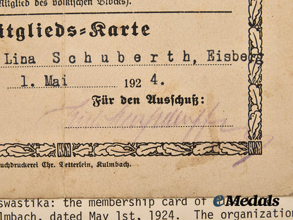 germany,_weimar_republic._a_rare_kulmbach_völkisch_organisation_membership_card_to_lina_schuberth___m_n_c9985