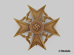 Germany, Wehrmacht. A Spanish Cross in Bronze, by Wilhelm Deumer