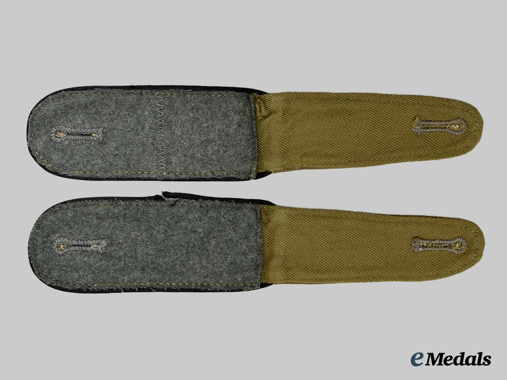 Germany, SS. A Set of Waffen-SS Tropical Enlisted Personnel Shoulder Straps