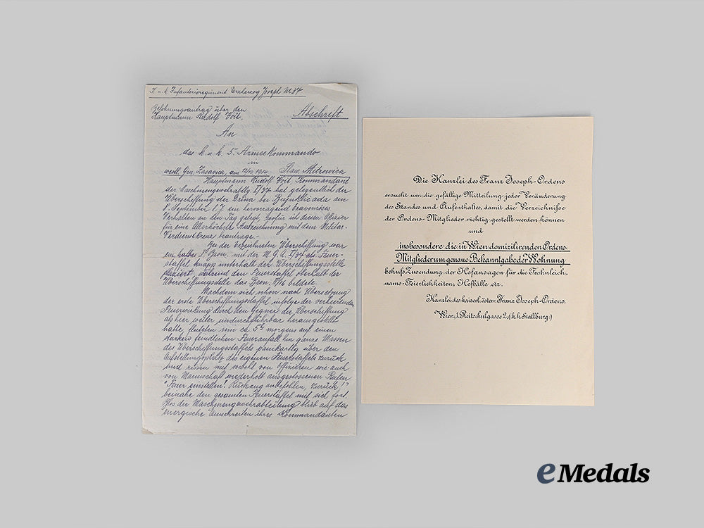 austria,_imperial._an_order_of_franz_joseph_documents&_correspondence_e_medals__e_u24856_10