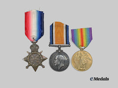 United Kingdom. A First War Trio to Acting Lead Stoker Chatter, Royal Navy