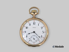 Canada. A First War Omega Pocket Watch to J.T.E from Kincardine Town for Noble Service
