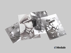 Germany, Third Reich. A Lot of Post-War Signed Knight’s Cross Winner Photographs