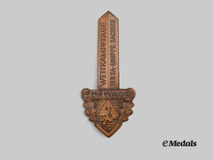 Germany, SA. A 1939 Chemnitz SA-Gruppe Sachsen Combat Games Commemorative Badge, by E.O. Friedrich