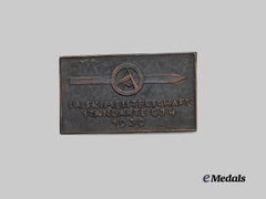 Germany, SA. A Rare 1939 SA-Gebirgsjägerstandarte 4 Ski Competition Commemorative Badge, by Alois Klammer