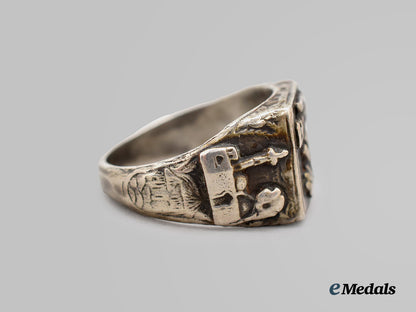 Germany, Wehrmacht. An Afrikakorps Commemorative Ring in Silver