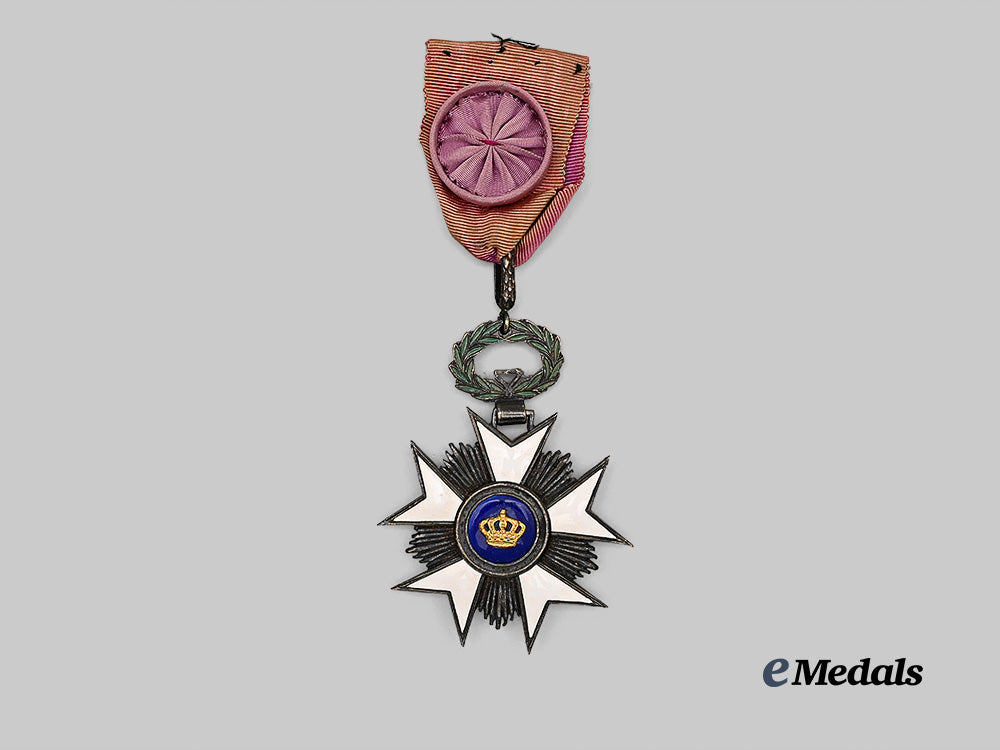belgium,_kingdom._an_order_of_the_crown,_officer_e_medals__e_u24375_2