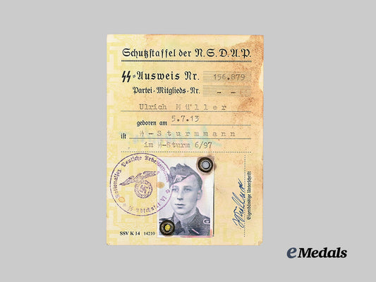 germany,_s_s._an_identification_card_to_s_s-_sturmmann_ulrich_müller,_s_s-_sturm6-97_e_medals__g63014_2