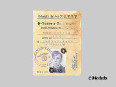 Germany, SS. An Identification Card to SS-Sturmmann Ulrich Müller, SS-Sturm 6-97