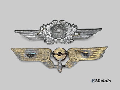 germany,_third_reich._a_pair_of_visor_cap_cockades,_luftwaffe_and_reichsbahn_issue_e_medals__g62663_3