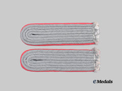 Germany, Heer. A Set of Panzer Troops Leutnant Shoulder Boards
