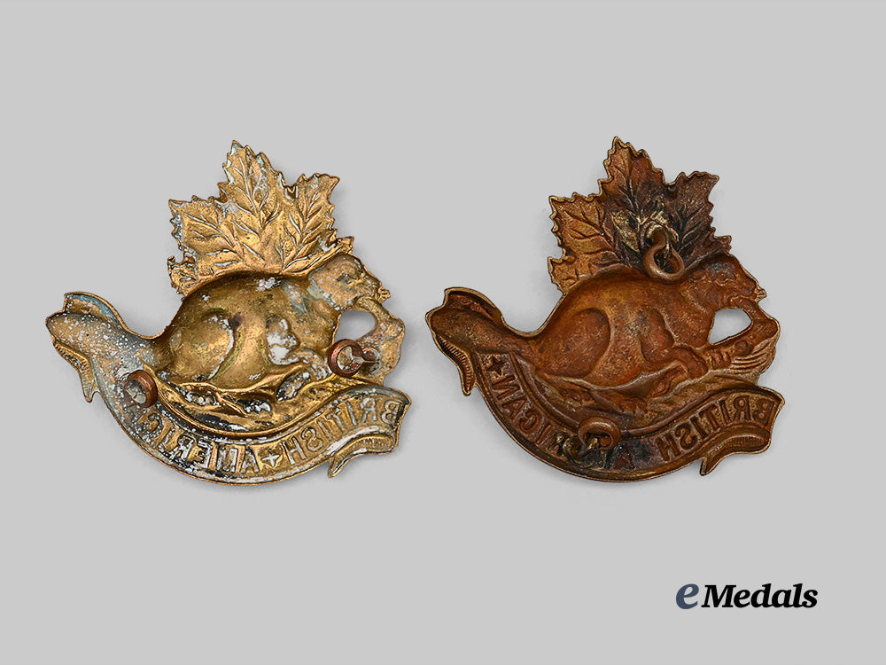 canada,_dominion._two_british_american_king’s_colonial2nd_boer_war_slouch_cap_badges_e_medals__m0432-257_3