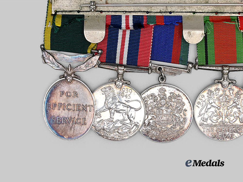 canada,_commonwealth._a_second_war_medal_bar_to_a/_q._m._s._j._j_evered,_r._c._a._m._c._e_medals__c7699_7