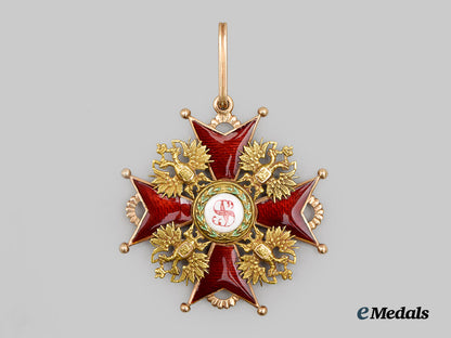 russia,_imperial._a_rare_order_of_saint_stanislaus,_i_class_cross_set,_by_keibel___m_n_c8928