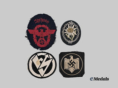 Germany, Third Reich. A Mixed Lot of Cloth Badges and Insignia
