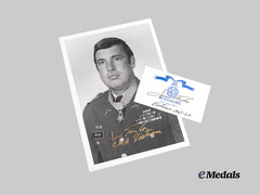 United States. A Signed Photograph of Vietnam War Congressional Medal of Honor Recipient, Captain (Armor) James Allen Taylor