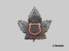 Canada, Commonwealth. A Salvation Army Canadian War Services Cap Badge