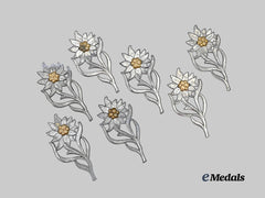 Germany, SA. A Lot of Edelweiss Cap Insignia for SA-Gruppe Hochland