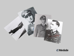Germany, Third Reich. A Lot of Post-War Signed Knight’s Cross Winner Photographs