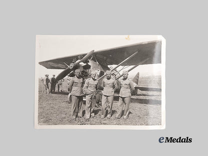 yugoslavia,_kingdom._a_royal_yugoslav_air_force_pilots_group_press_photograph,_c.1935_e_medals__e_u24902_2