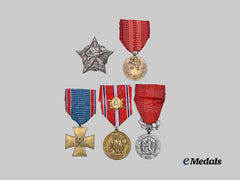 Czechoslovakia, Republic. A Lot of Five Medals