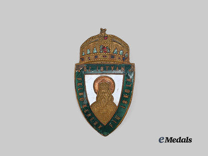 hungary,_kingdom._a_s_z._istvan_secondary_school_cap_badge,_c.1920_e_medals__e_u24890_2