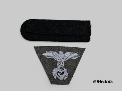 Germany, Wehrmacht. A Pair Cloth Insignia, Heer and Waffen-SS Issue