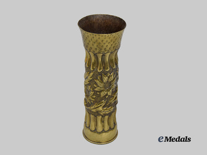 czechoslovakia._a_trench_art_brass_shell_with_sunflowers_e_medals__e_u24144_3