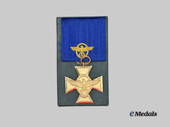 Germany, Ordnungspolizei. A Long Service Award, I Class for 25 Years with Case, by Alois Rettenmaier