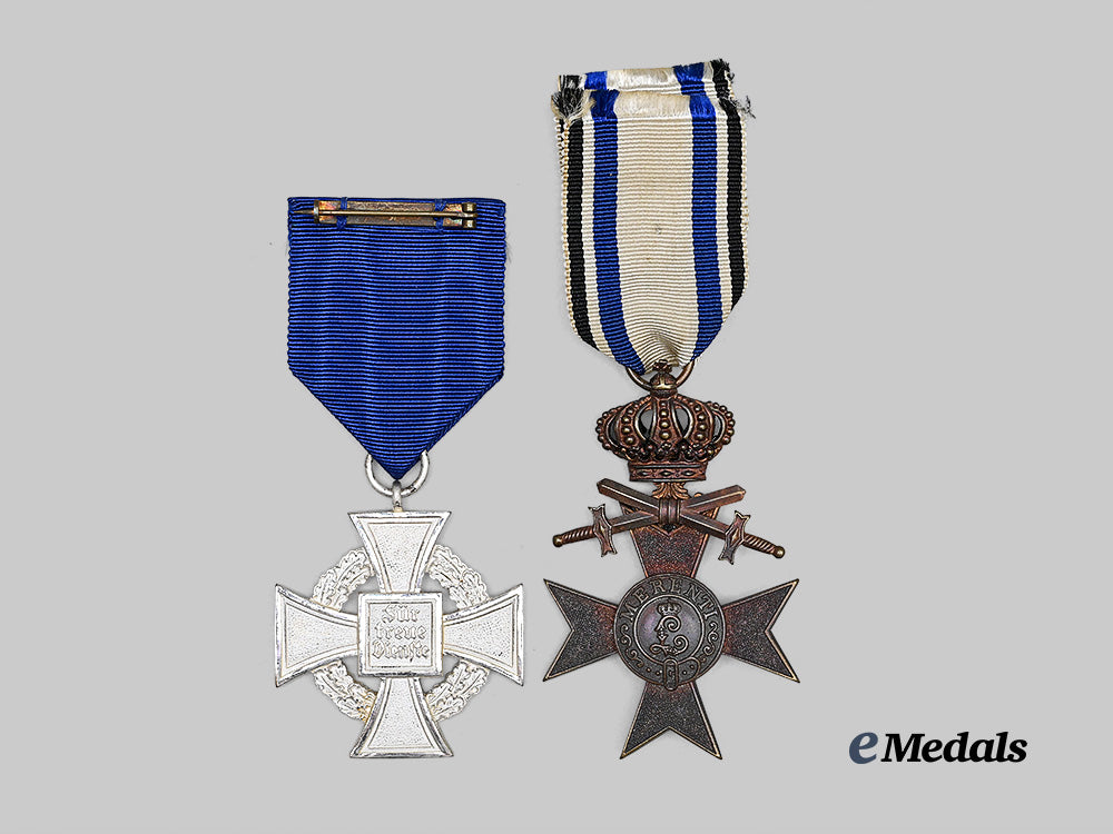 Germany, Imperial; Third Reich. A Pair of Cased Awards for Military and Civil Service