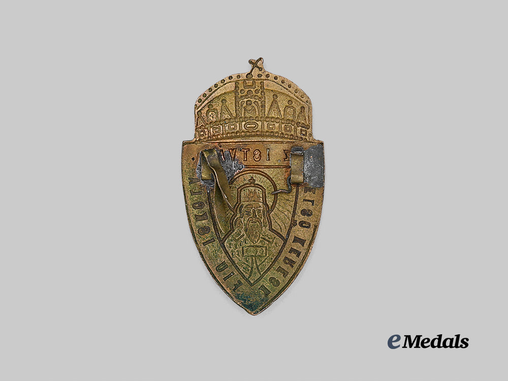 hungary,_kingdom._a_s_z._istvan_secondary_school_cap_badge,_c.1920_e_medals__e_u24890_3