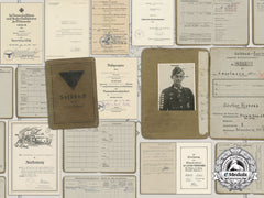The Soldbuch & Documents To Günther Viezenz; Record Holder Of The Tank Destruction Badge Who Destroyed 21 Enemy Tanks