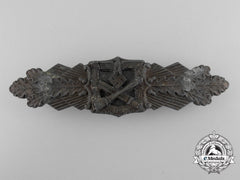 Germany, Heer. A Close Combat Clasp, Bronze Grade, By C.e. Juncker; Field Repair