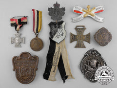 Eight First & Second War Period German Veterans Medals & Badges