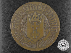 A 1933 Free City Of Danzig Medal For Special Cultural Services With Case