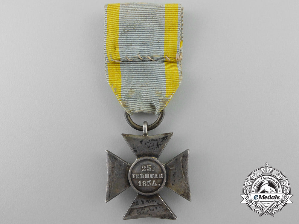 a1834_nassau_long_service_decoration;_silver_cross_for_ten_years_service_a_0241