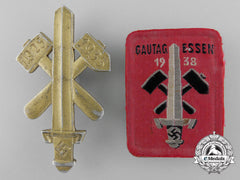 Germany, Nsdap. Two Gau Essen Participant Badges