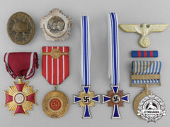 A Lot Of Eight European Medals, Awards, And Badges