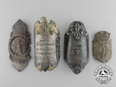 Four German Flagpole Badges