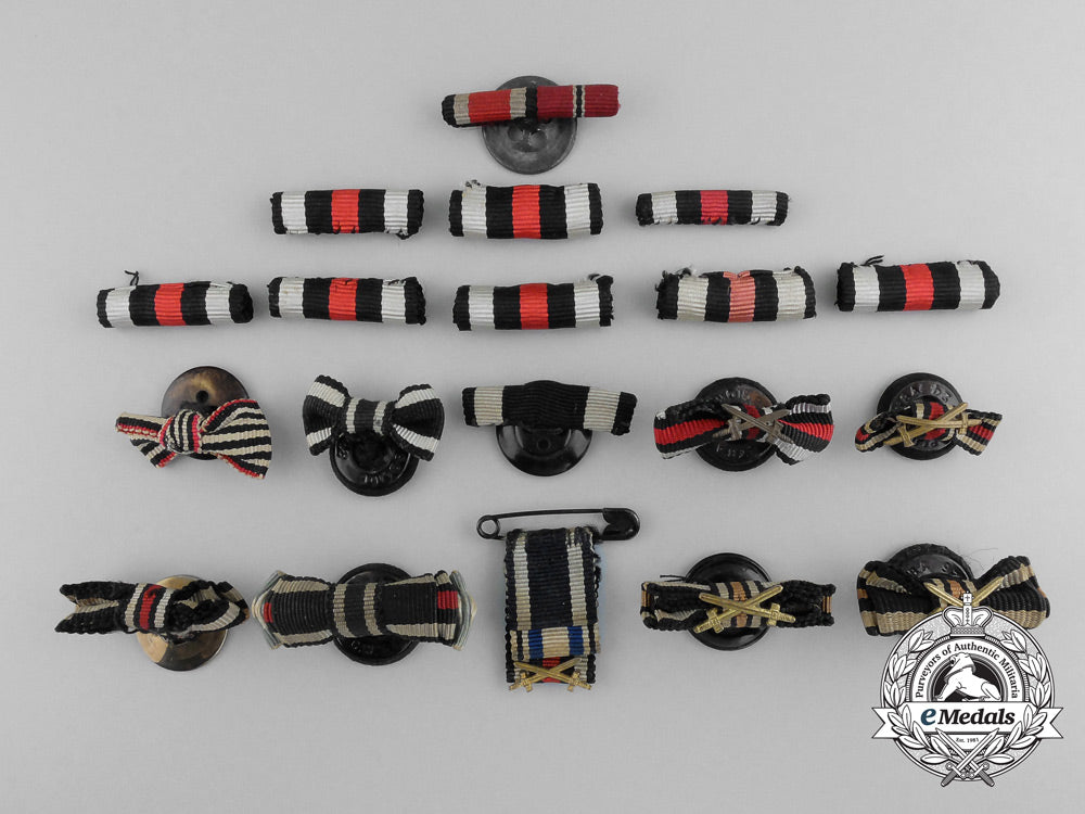 Nineteen German Buttonhole Ribbons – eMedals