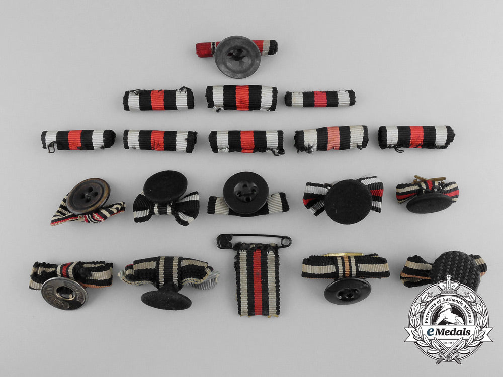 Nineteen German Buttonhole Ribbons – eMedals