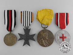 Four Prussian Medals And Awards