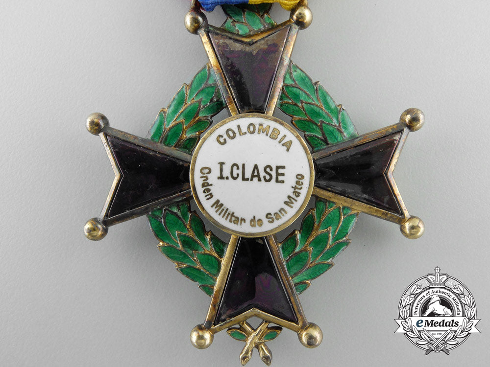 a_colombian_order_of_sam_mateo;_first_class_by_werner,_berlin_a_0476