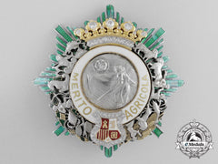 A Superb Spanish Order For Agricultural Merit; Grand Cross Star In Gold & Diamonds