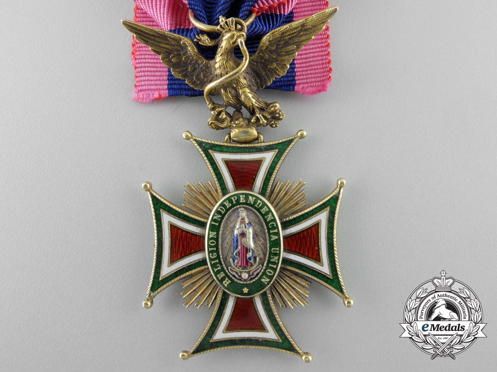 a_fine1860'_s_mexican_imperial_order_of_guadalupe;3_rd_class_knight's_cross_in_gold_a_0528