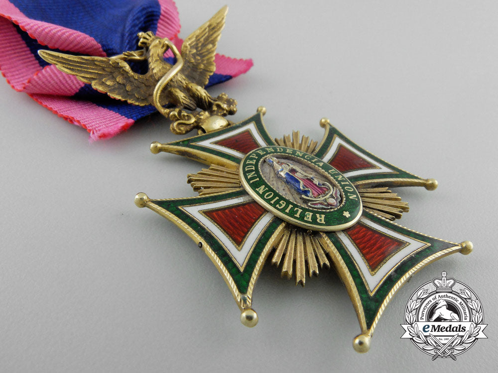 a_fine1860'_s_mexican_imperial_order_of_guadalupe;3_rd_class_knight's_cross_in_gold_a_0534