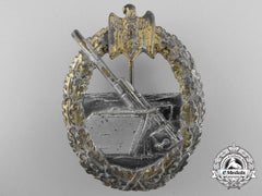 A Kriegsmarine Coastal Artillery Badge By Hermann Aurich