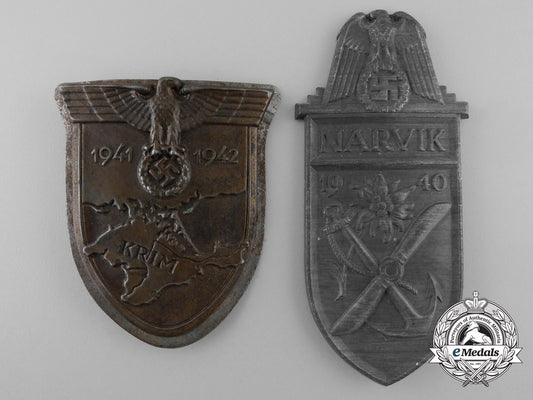 two_second_war_german_campaign_shields;_narvik&_krim_a_0828