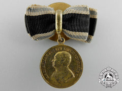 Bavaria. A Miniature Golden Bravery Medal, C.1916